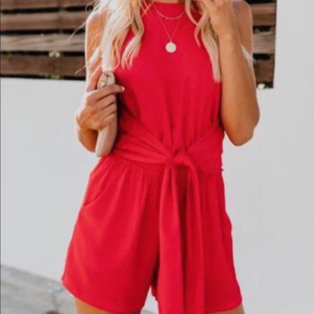 Vici Red romper